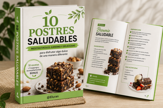 Libro de 10 recetas Saludables + Bonus de 5 Toppings